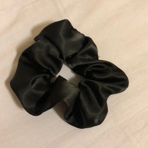 Black Silk Scrunchie